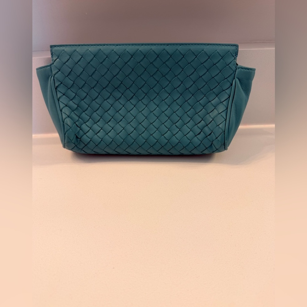 Bottega Veneta cosmetic bag never used pristine $620 auth purchased at Saks